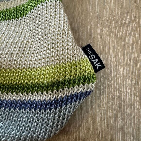 The Sak Elliott Lucca Mini Crochet Handbag Purse Top Handle Colorful - Picture 2 of 7